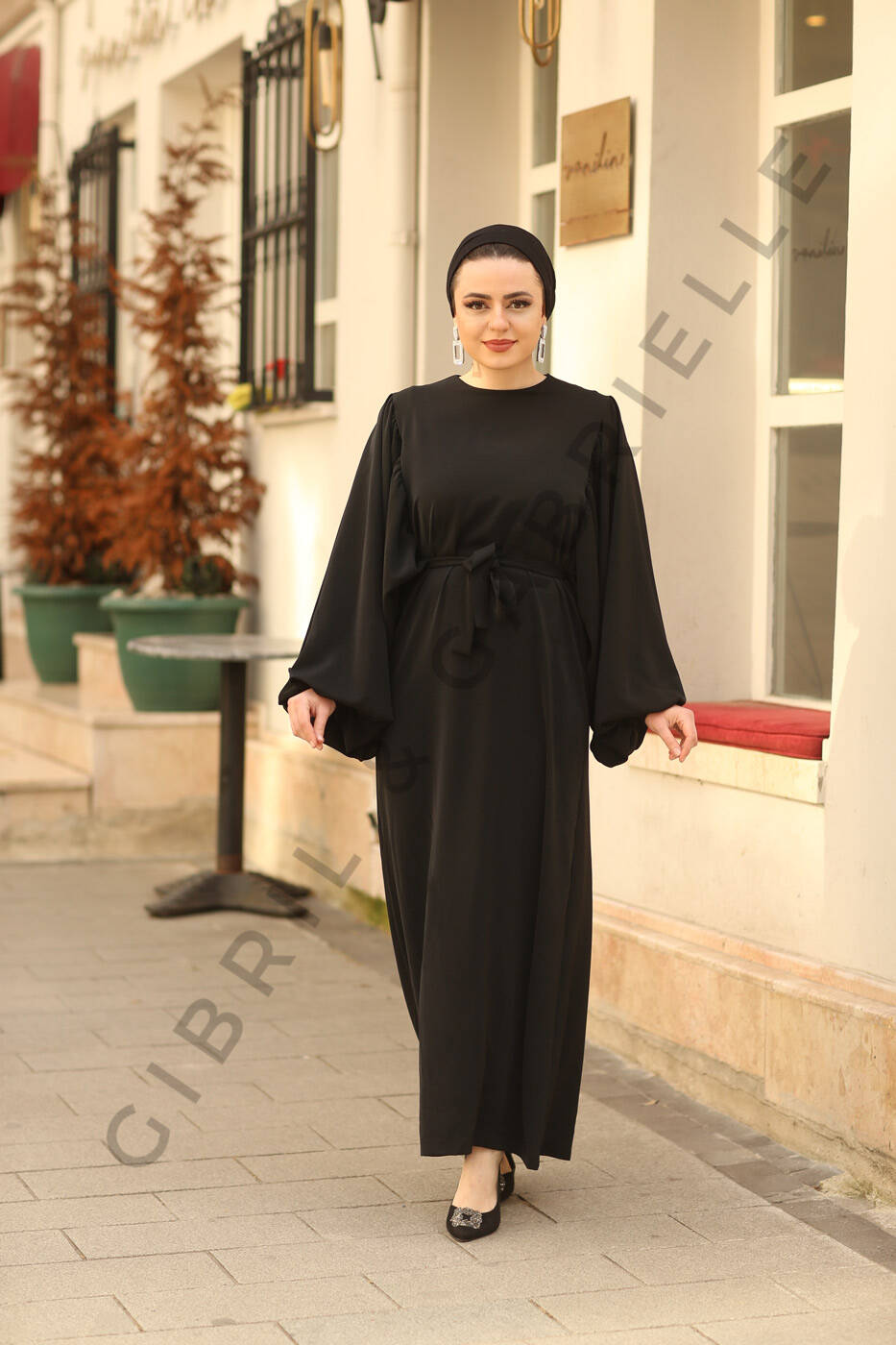 Rabia Siyah Elbise