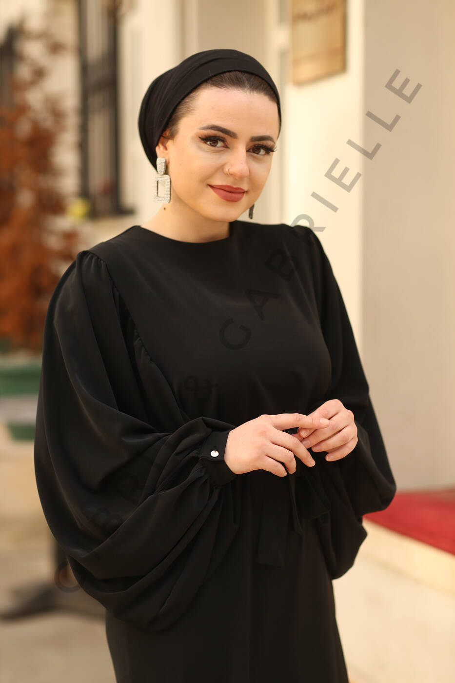 Rabia Siyah Elbise