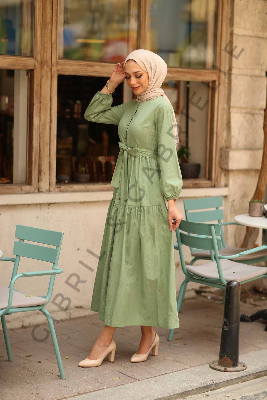 Yeşil Nilay Elbise